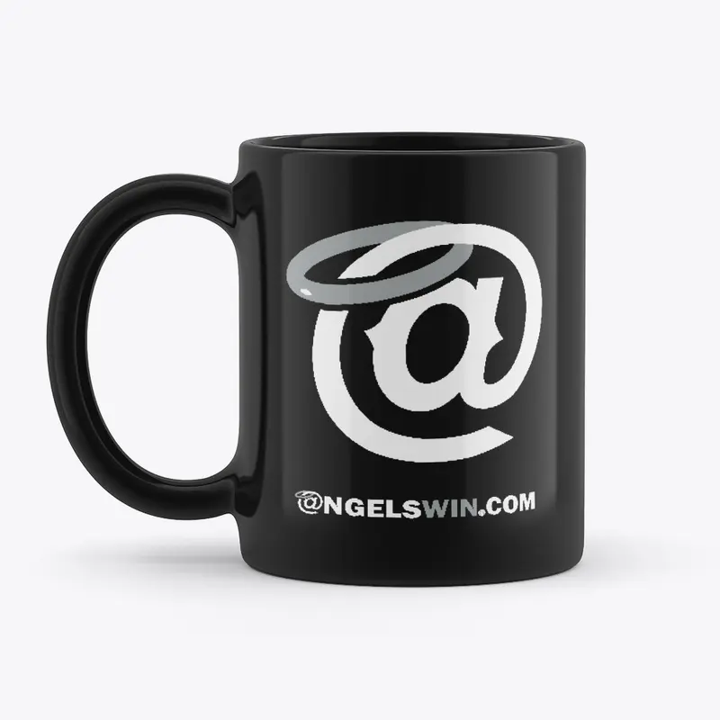 AngelsWin Black Mug